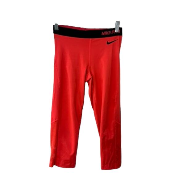 Nike Pro Hypercool Dri Fit Capris Hot Pink Women's Size Medium #589376-603 - Picture 2 of 8